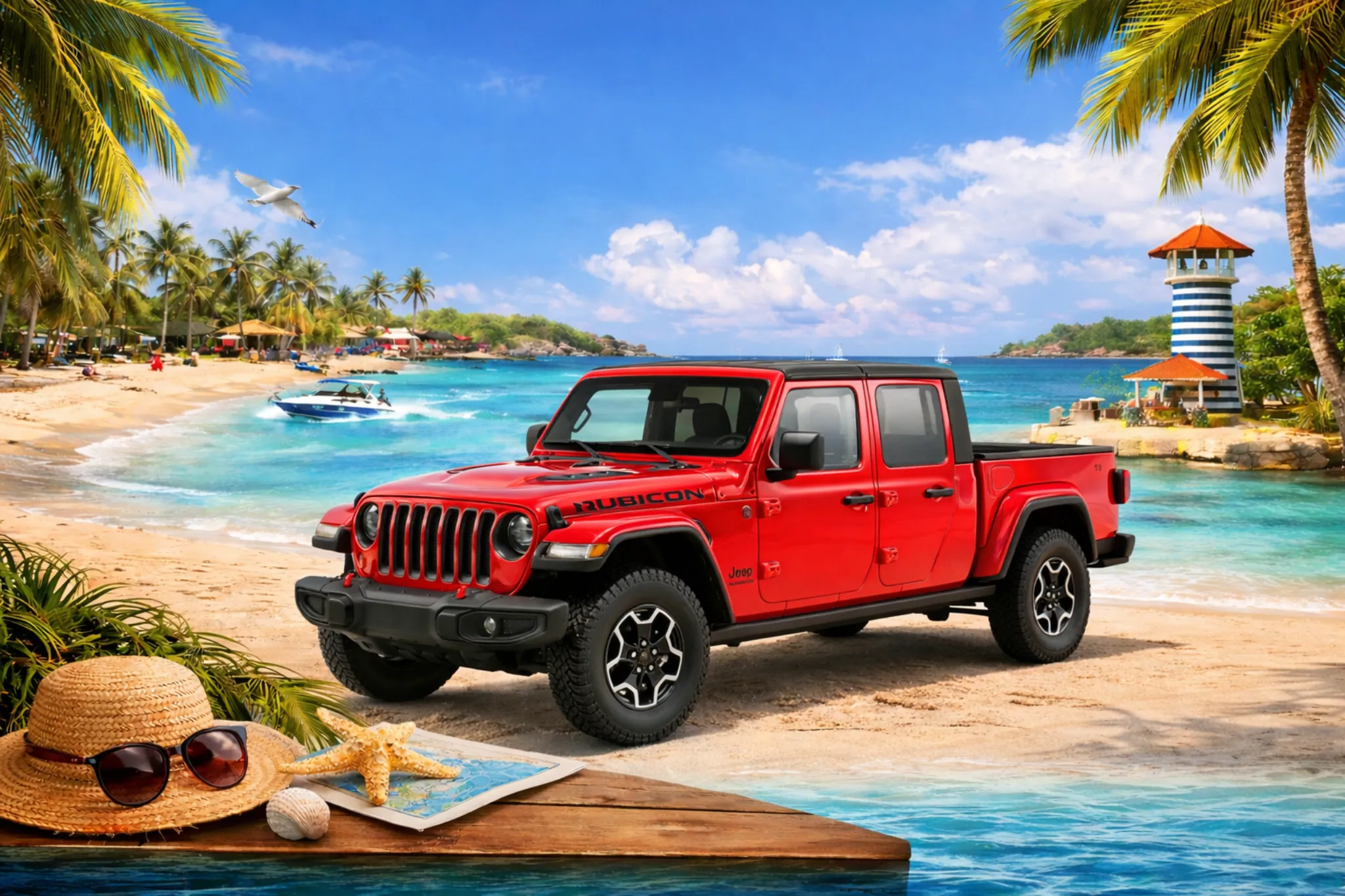 Luxury car rental fleet in Bayahibe, Dominican Republic